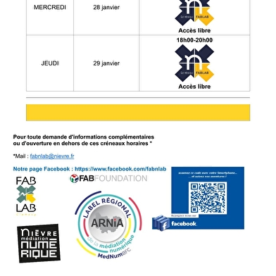 Fablab : Médiation/fabrication numérique, découpe laser, impression 3D, broderie numérique