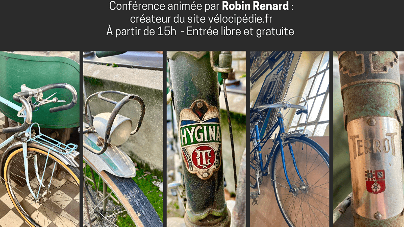 Exposition et vente de vélos anciens