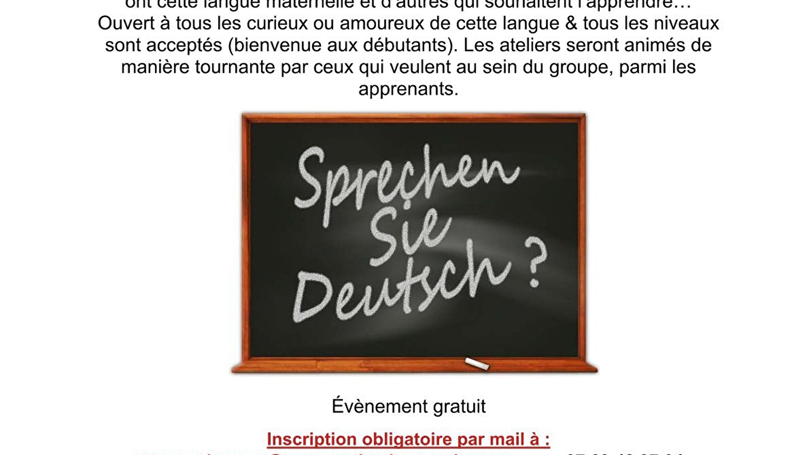 La Coopérative des Savoirs propose : Conversation en allemand