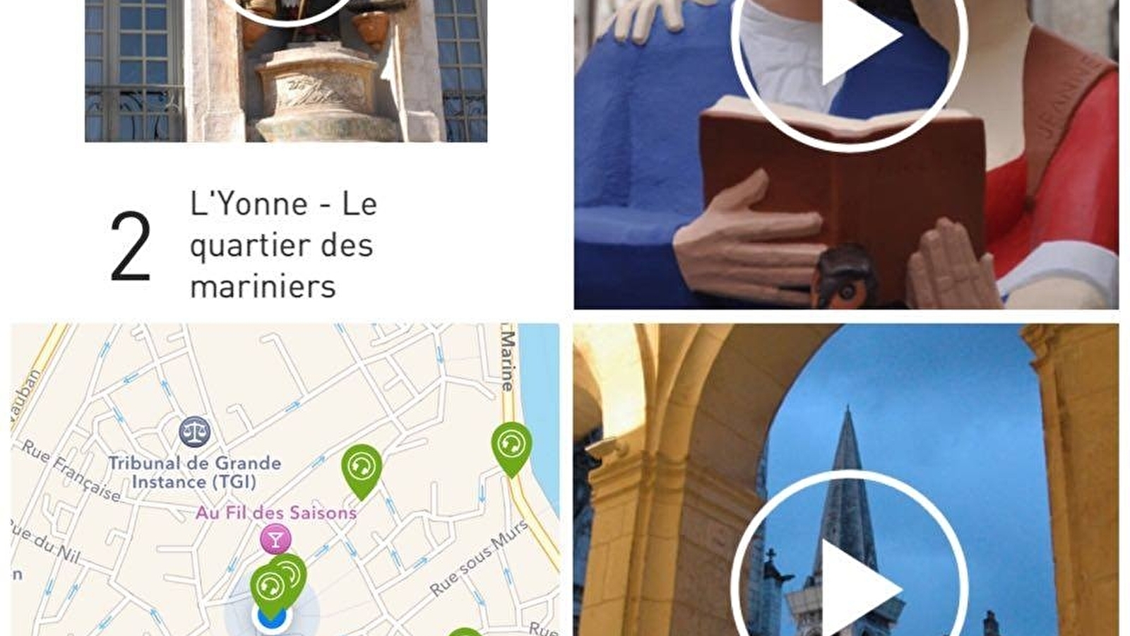 Auxerre audio-guidée dans votre smartphone