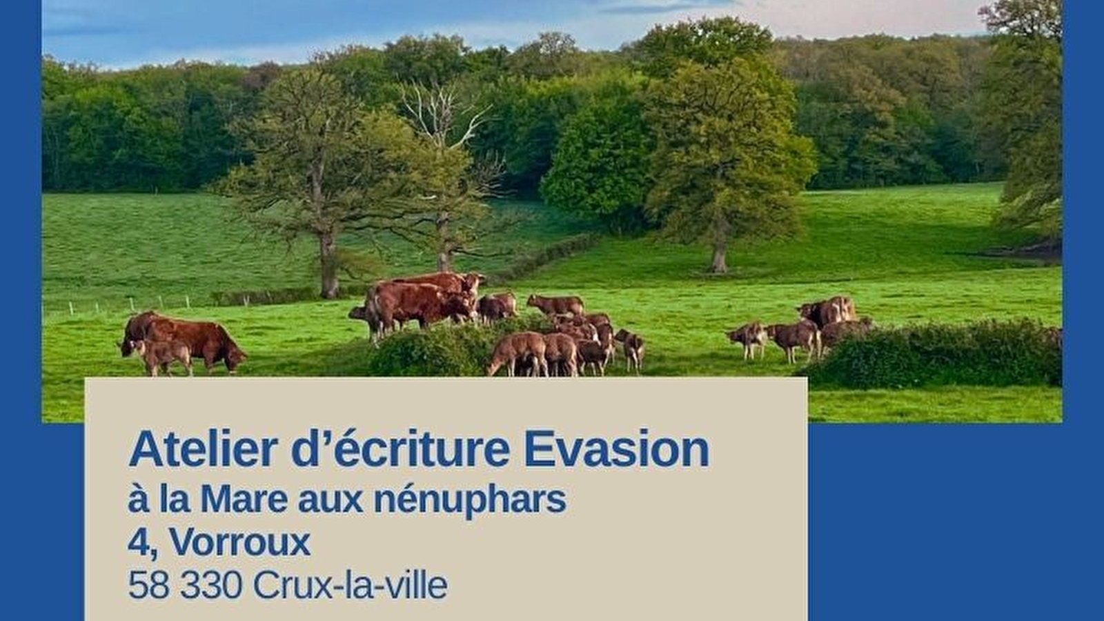 ATELIER D'ECRITURE EVASION