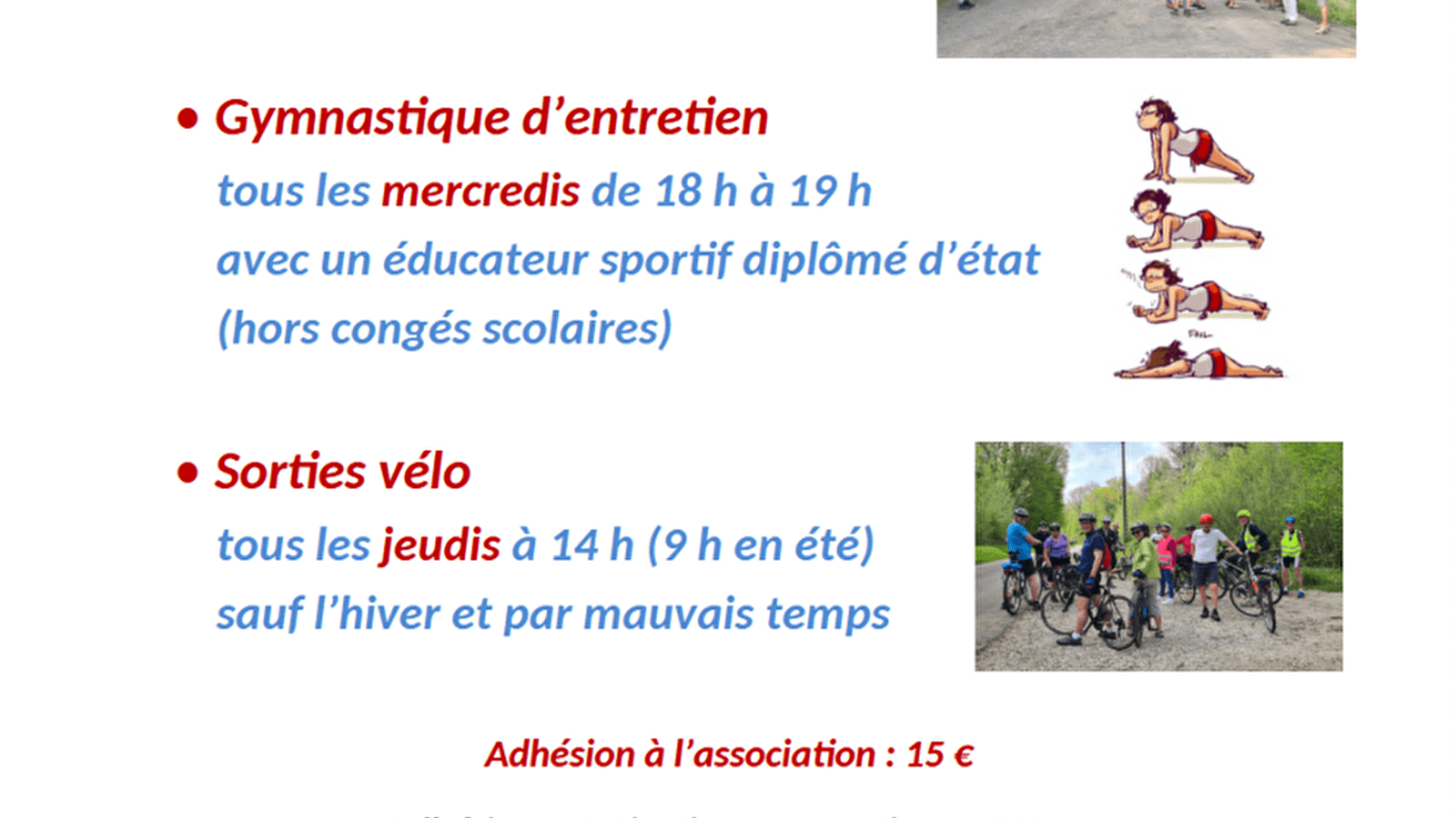 Passeport Détente - Sorties vélo