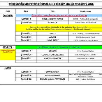 Randonnées des Traine-Pattes - CLAMECY